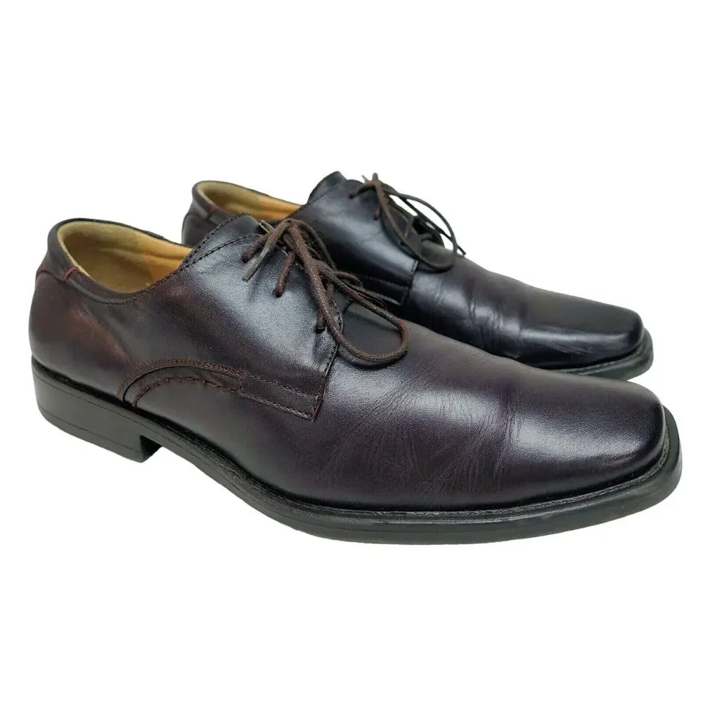 Crocodile International 45 10.5 men's brown leather oxford dress shoes cr1320